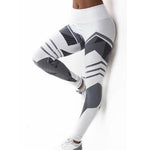 OL Printed Reflective Sport Yoga Pants Women Fitness Gym Leggings Running Compression Tights Quick Dry Sport Clothes Trousers