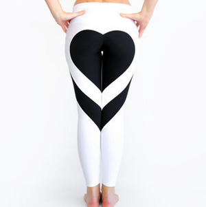 Buttock love bang color splicing yoga gym leggings