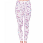 Zohra Unicorns Elegant Cozy High Waist Leggings