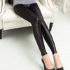 Faux Leather Sexy Thin Black Leggings