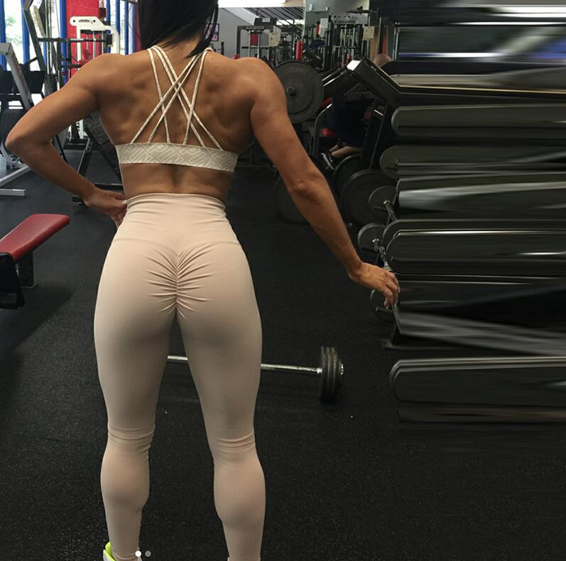 Hot new! Wrinkles less push up type women fitness high elastic thin Jeggings wicking quick drying pants sporting
